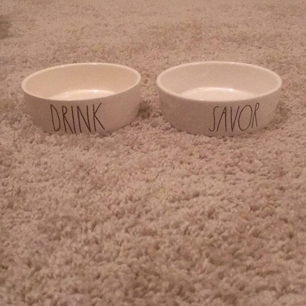 Rae Dunn small pet dishes
